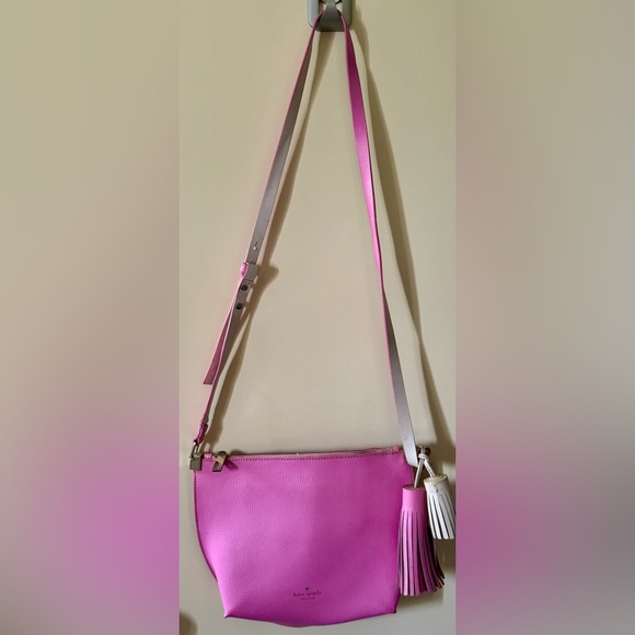 Kate Spade Foster Court Pepper Crossbody Handbag Rouge Pink Very Nice - Picture 1 of 13